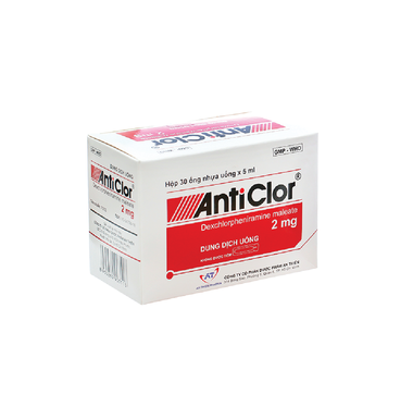 Thuốc Anticlor 2mg Điều Trị Các Triệu Chứng Dị Ứng (Hộp 30 Ống X 5ml)