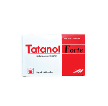 Thuốc Tatanol Forte hạ sốt, giảm đau (30 vỉ x 5 viên)