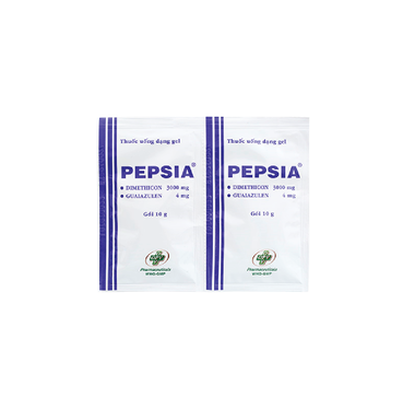 Gel uống Pepsia trị chứng đầy hơi, ợ nóng (30 gói x 10g)