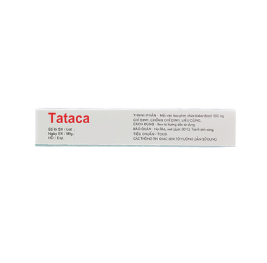 Thuốc Tataca 500mg Trị Giun Sán (Hộp 1 Vỉ X 1 Viên)