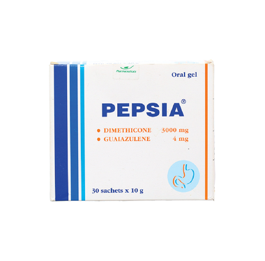 Gel uống Pepsia trị chứng đầy hơi, ợ nóng (30 gói x 10g)