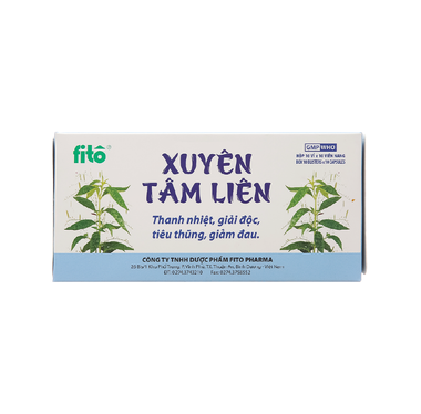 Thuốc Xuyên Tâm Liên Fito thanh nhiệt, giải độc, tiêu thũng, giảm đau (10 vỉ x 10 viên)