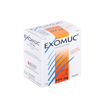 Cốm Exomuc điều trị rối loạn chất tiết phế quản (30 gói X 1g)