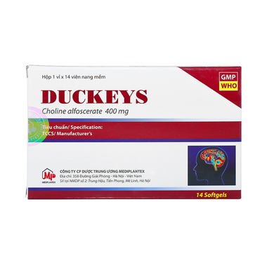 Thuốc Duckeys Mediplantex hỗ trợ điều trị triệu chứng bệnh azheimer (1 vỉ x 14 viên)