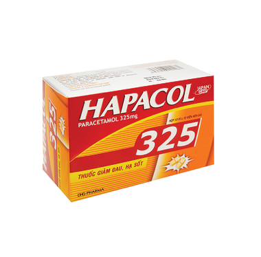 Thuốc Hapacol 325 giảm đau, hạ sốt (10 vỉ x 10 viên)