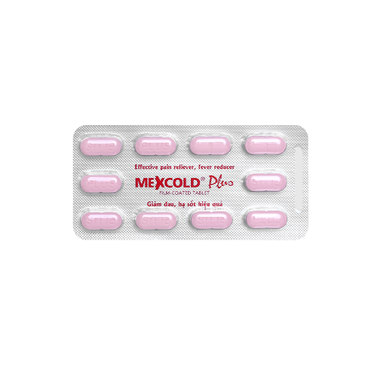 Thuốc Mexcold Plus Giảm Đau, Hạ Sốt, Không Gây Buồn Ngủ (Hộp 10 Vỉ X 10 Viên)