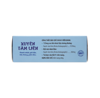 Thuốc Xuyên Tâm Liên Fito thanh nhiệt, giải độc, tiêu thũng, giảm đau (10 vỉ x 10 viên)