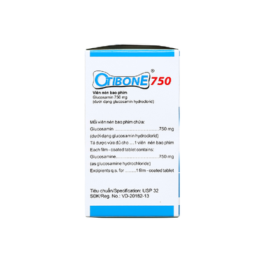 Thuốc Otibone 750 Boston giảm triệu chứng thoái hóa khớp gối (10 vỉ x 10 viên)