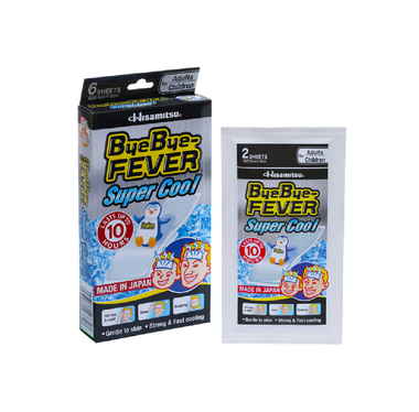 Miếng dán hạ sốt ByeBye Fever Super Cool (3 gói x 2 miếng)