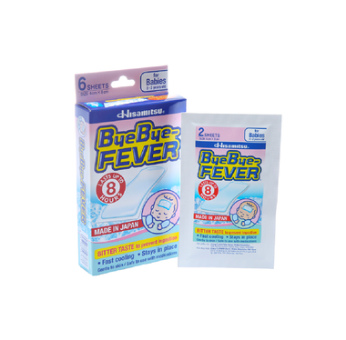 Miếng dán hạ sốt cho trẻ sơ sinh ByeBye Fever For Babies (3 gói x 2 miếng)