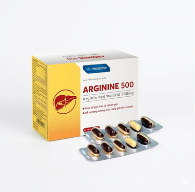 Viên uống Arginine 500 Gia Nguyễn bổ gan, bảo vệ tế bào gan, tăng cường giải độc của gan (60 viên)