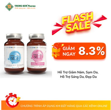 Thực phẩm bảo vệ sức khỏe viên đẹp da SORA ( hộp 2 lọ x 30 viên )