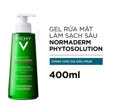 Gel Rửa Mặt Cho Da Dầu Mụn Vichy Normaderm Phytosolution 400Ml