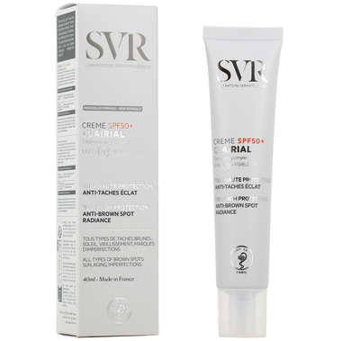 Kem chống nắng SVR Clairial Creme SPF 50+ chống nắng, làm mờ và giảm kích thước các đốm sắc tố trên da