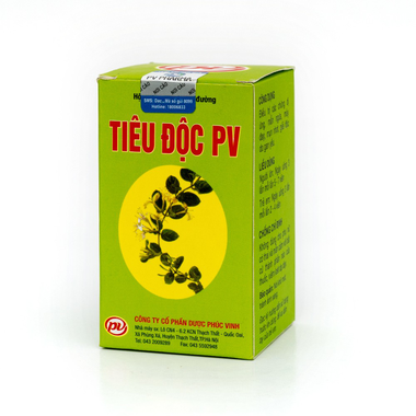 Thuốc Tiêu Độc PV Điều Trị Dị Ứng, Mẫn Ngứa,Mề Đay Hộp 60 Viên