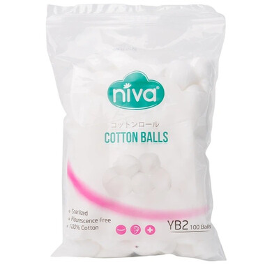 Bông viên y tế Niva YB2 gói 100 viên
