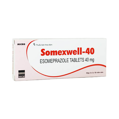 Thuốc Somexwell-40 trị trào ngược dạ dày, thực quản (3 vỉ x 10 viên)