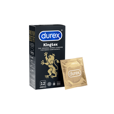 Bao cao su Durex Kingtex ôm sát, vừa vặn mang đến cảm giác tự nhiên (12 cái)