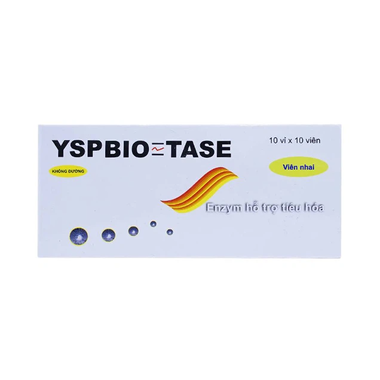 Thuốc Yspbio Tase điều trị rối loạn tiêu hóa, khó tiêu (10 vỉ x 10 viên)