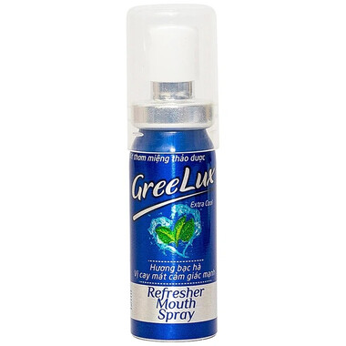 Xịt thơm miệng thảo dược GreeLux Extra Cool Hoa Linh làm thơm miệng tức thì (12ml)
