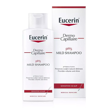 Dầu gội Eucerin Dermo Capillaire pH5 Mild Shampoo làm sạch nhẹ nhàng (250ml)