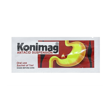 Gel uống Konimag giảm triệu chứng khó chịu ở dạ dày ( Hộp 30 gói x 7ml)