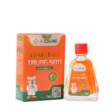 Dầu gió Trung Sơn hỗ trợ giảm đau nhức, đau đầu, cảm cúm (7ml)