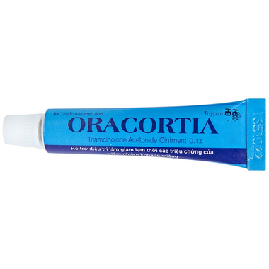 Thuốc Oracortia 0.1% trị viêm khoang miệng, loét do chấn thương (5g)