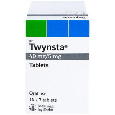 Thuốc Twynsta 40mg/5mg Boehringer điều trị tăng huyết áp vô căn (14 vỉ x 7 viên)