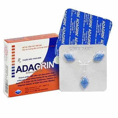 Thuốc Adagrin 50mg ICA điều trị rối loạn cương dương (3 viên)