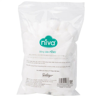 Bông viên y tế Niva YB2 gói 100 viên