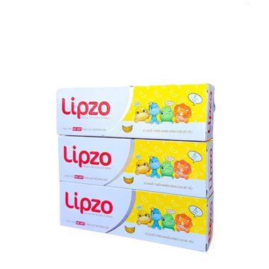 Kem đánh răng Lipzo trẻ em vị chuối bảo vệ răng sữa (75g)