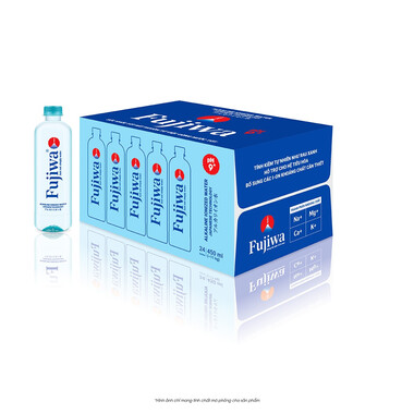Nước uống ion kiềm Fujiwa 450ml – Thùng 24 chai