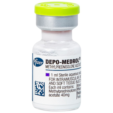 Thuốc tiêm Depo Medrol 40mg Pfizer chống viêm, ức chế miễn dịch (1 lọ x 1ml)