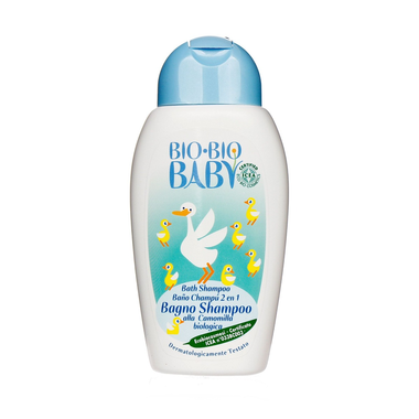 Sữa tắm gội hữu cơ  2 trong 1 cho bé  Bio-Bio Baby 250ml