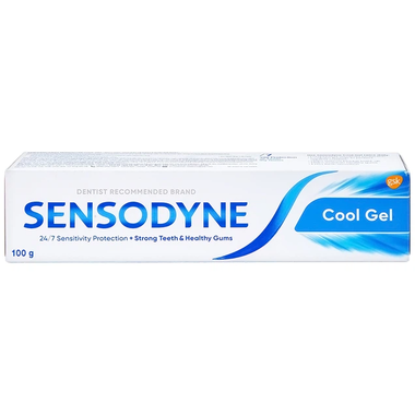 Kem đánh răng Sensodyne Cool Gel hỗ trợ giảm tình trạng ê buốt răng (100g)
