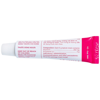 Kem bôi Acyclovir Stella Cream điều trị da nhiễm virus Herpes Simplex (5g)