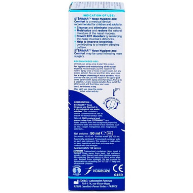 Dung dịch xịt mũi Stérimar Nose Hygiene And Comfor hỗ trợ giảm nghẹt mũi (50ml)