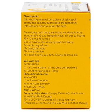 Dung dịch nhỏ mắt Cationorm dưỡng ẩm, bảo vệ mắt (30 ống x 0.4ml)