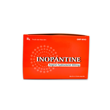 Thuốc Inopantine 300mg điều trị rối loạn chức năng gan, suy giảm chức năng gan (10 vỉ x 10 viên)