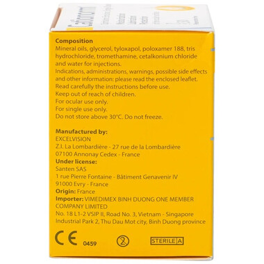 Dung dịch nhỏ mắt Cationorm dưỡng ẩm, bảo vệ mắt (30 ống x 0.4ml)