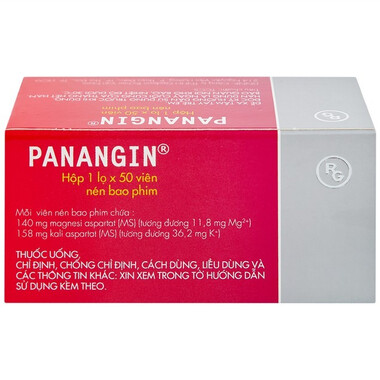 Thuốc Panangin điều trị suy tim,loạn nhịp (50 viên)