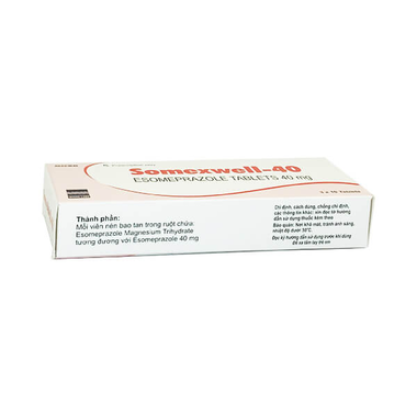 Thuốc Somexwell-40 trị trào ngược dạ dày, thực quản (3 vỉ x 10 viên)