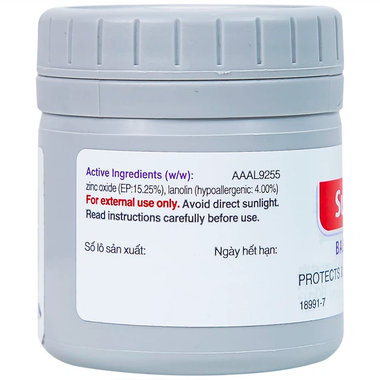 Kem chống hăm tã Sudocrem Baby Care Cream hỗ trợ điều trị mẩn đỏ, ngứa, hăm đỏ (60g)