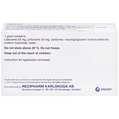 Thuốc Emla 5% gây tê bề mặt da (5 tuýp x 5g)