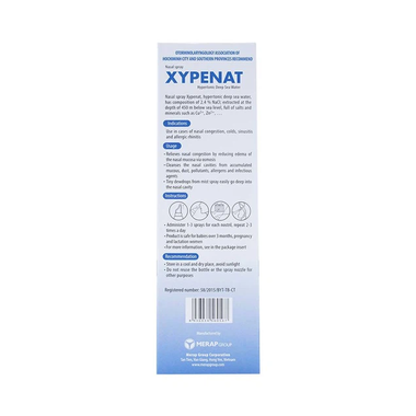 Dung dịch xịt mũi Xypenat Merap hỗ trợ thông mũi, giảm nghẹt mũi chai 75ml