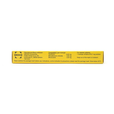 Viên ngậm Dorithricin trị viêm họng, đau họng (2 vỉ x 10 viên)