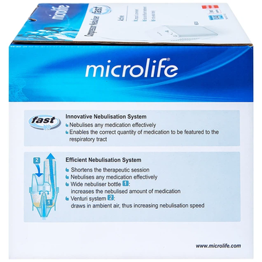 Máy xông khí dung Microlife NEB200 hỗ trợ các bệnh viêm mũi, viêm xoang