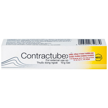 Gel bôi Contractubex trị sẹo lồi, sẹo phì đại (Tuýp 10g)Gel bôi Contractubex trị sẹo lồi, sẹo phì đại (Tuýp 10g)Gel bôi Contractubex trị sẹo lồi, sẹo phì đại (Tuýp 10g)