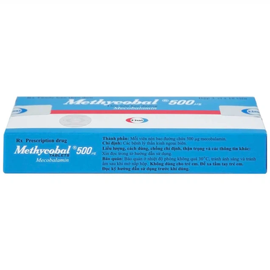 Thuốc Methycobal 500mcg điều trị bệnh lý thần kinh ngoại biên (3 vỉ x 10 viên)
